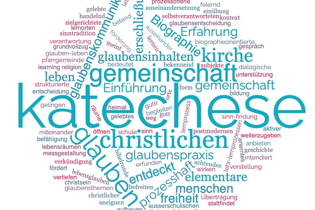 Wordcloud Katechesedefinitionen